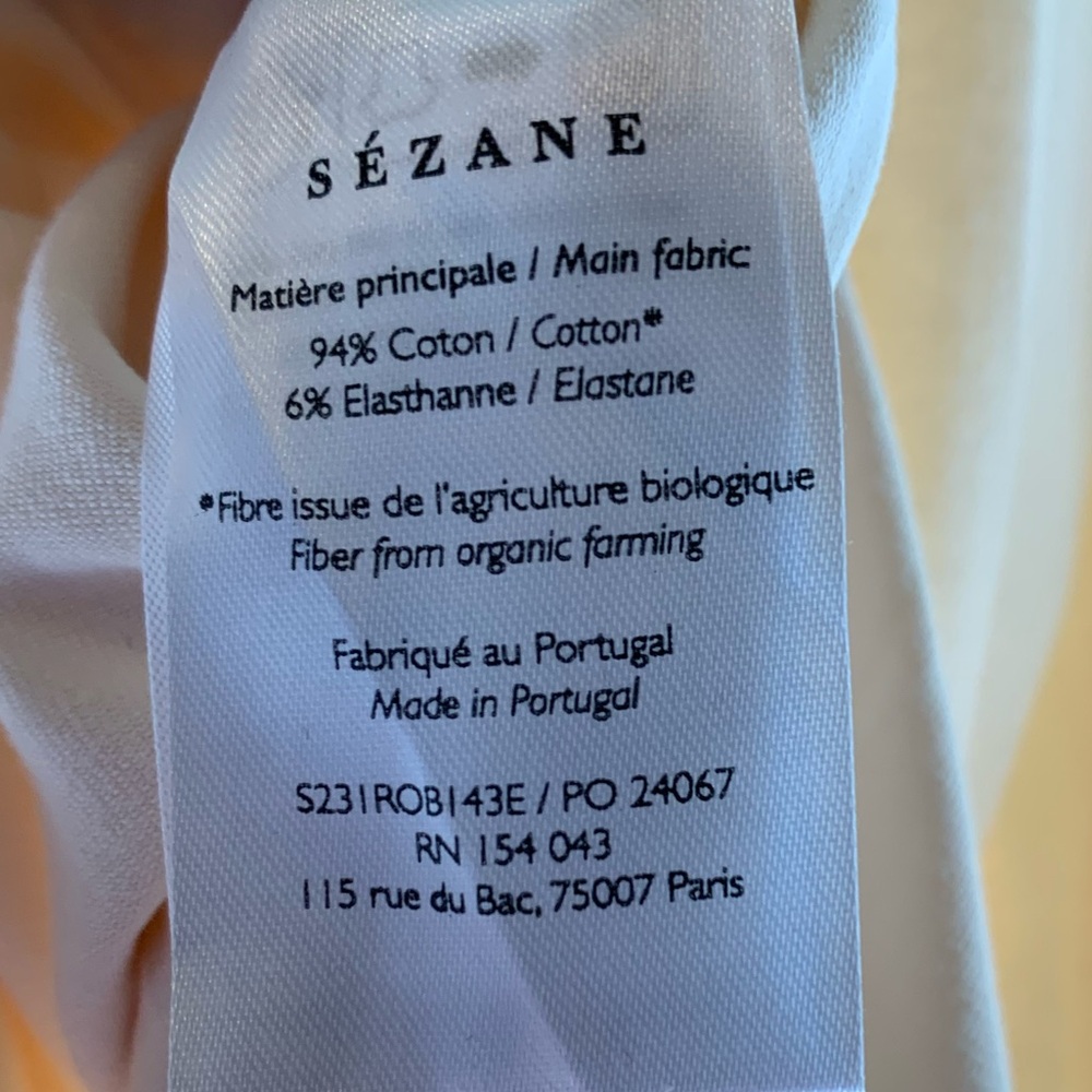 Brand New Sézane Pippa Dress, size medium, color white/cream - Picture 3 of 5